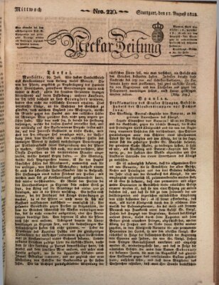 Neckar-Zeitung Mittwoch 13. August 1823