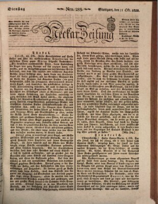 Neckar-Zeitung Dienstag 21. Oktober 1823