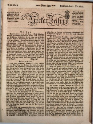 Neckar-Zeitung Sonntag 21. Dezember 1823