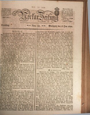 Neckar-Zeitung Dienstag 27. Januar 1824