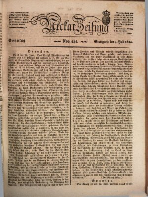 Neckar-Zeitung Sonntag 4. Juli 1824