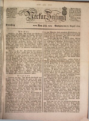 Neckar-Zeitung Dienstag 31. August 1824