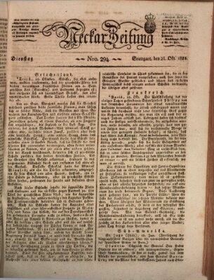 Neckar-Zeitung Dienstag 26. Oktober 1824