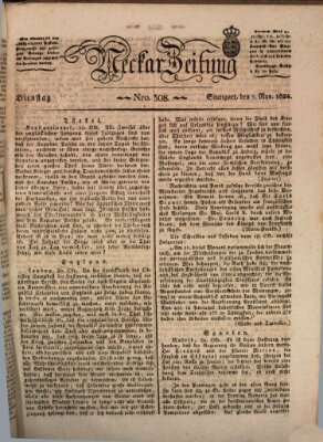 Neckar-Zeitung Dienstag 9. November 1824