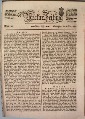 Neckar-Zeitung Montag 6. Dezember 1824