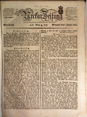 Neckar-Zeitung Mittwoch 5. Januar 1825