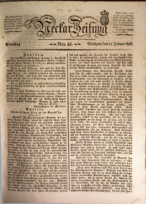 Neckar-Zeitung Dienstag 18. Januar 1825