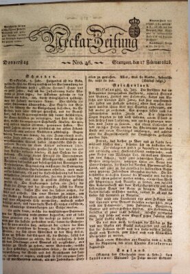 Neckar-Zeitung Donnerstag 17. Februar 1825