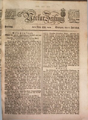 Neckar-Zeitung Freitag 15. Juli 1825