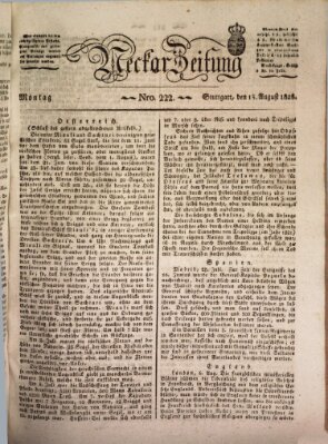 Neckar-Zeitung Montag 15. August 1825