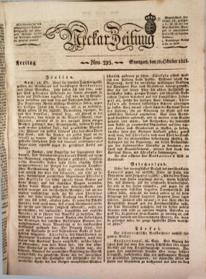 Neckar-Zeitung Freitag 28. Oktober 1825