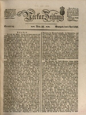 Neckar-Zeitung Sonntag 9. April 1826
