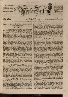 Neckar-Zeitung Dienstag 25. Dezember 1827