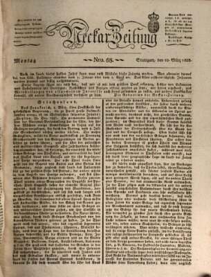 Neckar-Zeitung Montag 10. März 1828