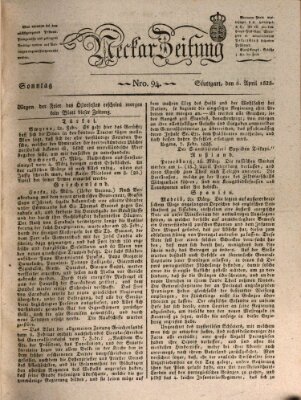 Neckar-Zeitung Sonntag 6. April 1828