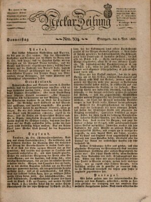 Neckar-Zeitung Donnerstag 6. November 1828