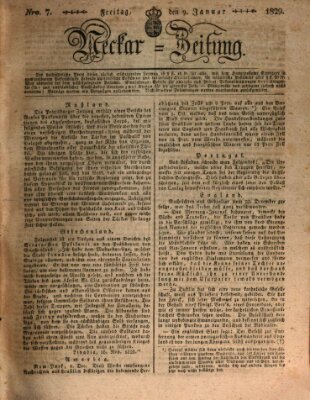 Neckar-Zeitung Freitag 9. Januar 1829