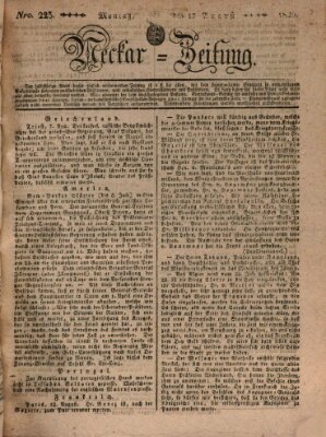 Neckar-Zeitung Montag 17. August 1829