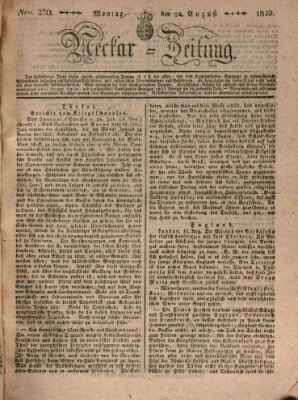 Neckar-Zeitung Montag 24. August 1829