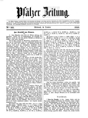 Pfälzer Zeitung Mittwoch 9. Oktober 1850