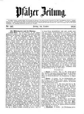 Pfälzer Zeitung Freitag 11. Oktober 1850