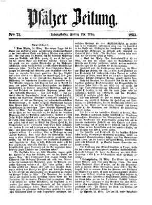 Pfälzer Zeitung Freitag 25. März 1853