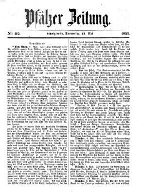 Pfälzer Zeitung Donnerstag 12. Mai 1853