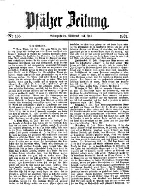 Pfälzer Zeitung Mittwoch 13. Juli 1853