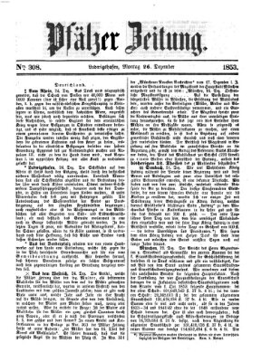 Pfälzer Zeitung Montag 26. Dezember 1853