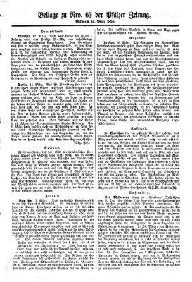 Pfälzer Zeitung Mittwoch 14. März 1855