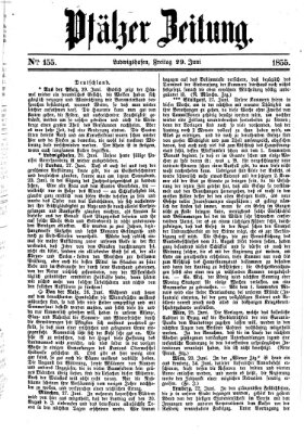Pfälzer Zeitung Freitag 29. Juni 1855