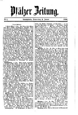 Pfälzer Zeitung Donnerstag 3. Januar 1856
