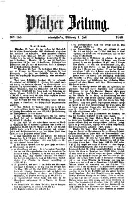 Pfälzer Zeitung Mittwoch 2. Juli 1856