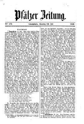 Pfälzer Zeitung Sonntag 20. Juli 1856