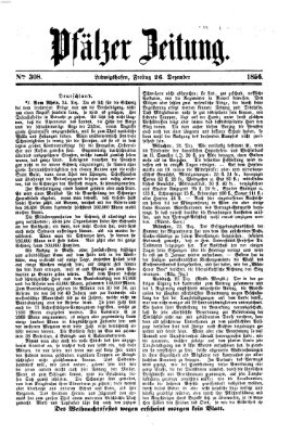 Pfälzer Zeitung Freitag 26. Dezember 1856