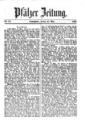 Pfälzer Zeitung Freitag 27. März 1857