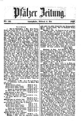 Pfälzer Zeitung Mittwoch 6. Mai 1857