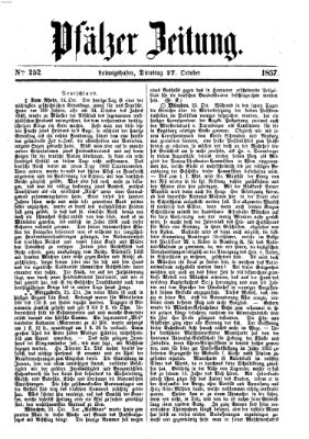 Pfälzer Zeitung Dienstag 27. Oktober 1857