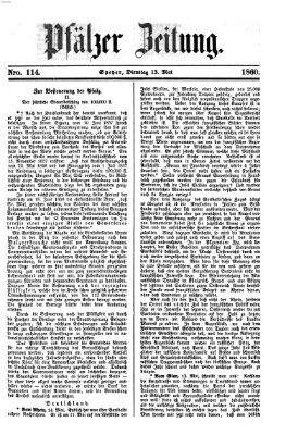 Pfälzer Zeitung Dienstag 15. Mai 1860