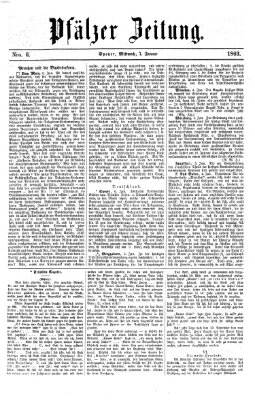 Pfälzer Zeitung Mittwoch 7. Januar 1863