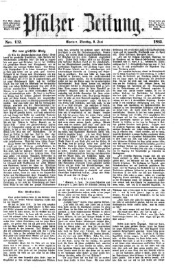 Pfälzer Zeitung Dienstag 9. Juni 1863