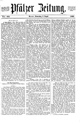Pfälzer Zeitung Donnerstag 6. August 1863