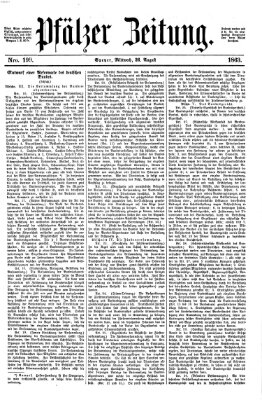 Pfälzer Zeitung Mittwoch 26. August 1863