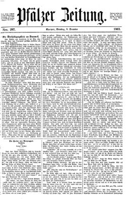 Pfälzer Zeitung Dienstag 8. Dezember 1863