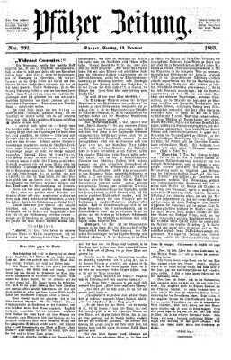 Pfälzer Zeitung Sonntag 13. Dezember 1863