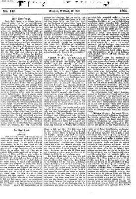 Pfälzer Zeitung Mittwoch 29. Juni 1864