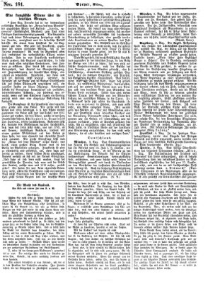 Pfälzer Zeitung Freitag 5. August 1864