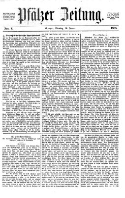 Pfälzer Zeitung Dienstag 10. Januar 1865