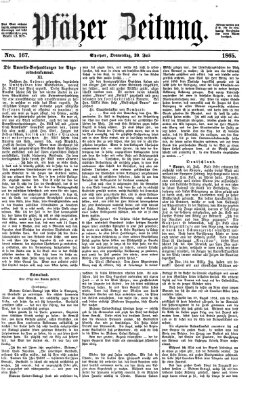 Pfälzer Zeitung Donnerstag 20. Juli 1865