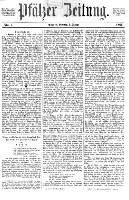 Pfälzer Zeitung Dienstag 2. Januar 1866